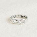 Friends Infinity Ring In Silver