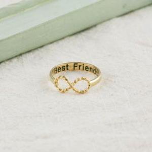 Friends Infinity Ring In Gold