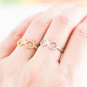 I Love You Infinity Ring In Gold Us Size 5 - 8