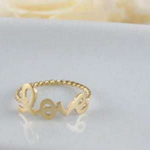 Love Ring In Gold