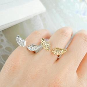 Angel Wing Ring In Gold