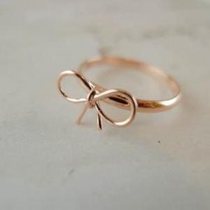 Bow Ring In Rose Gold