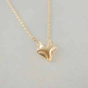 Fox Necklace In Gold