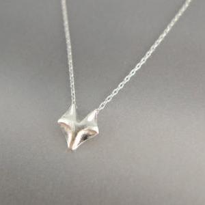 Fox Necklace In Silver