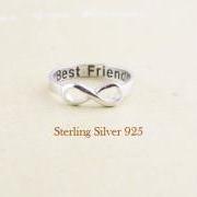 Best Friends infinity ring in sterling silver 925