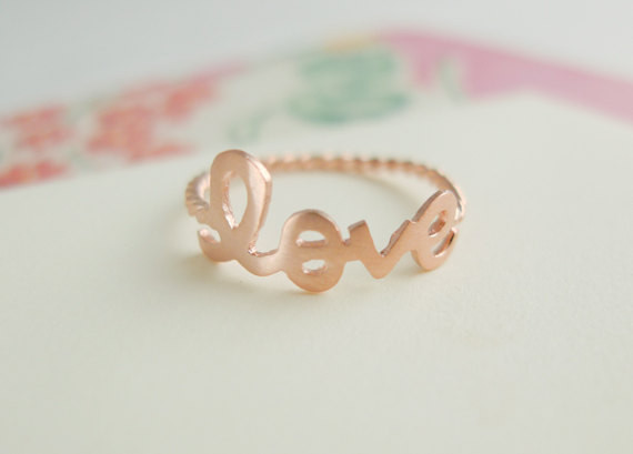 Love Ring In Rose Gold