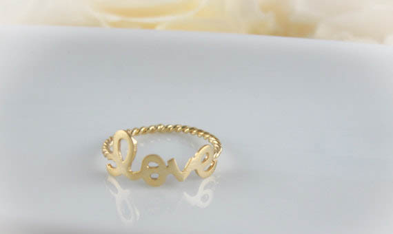 Love Ring In Gold