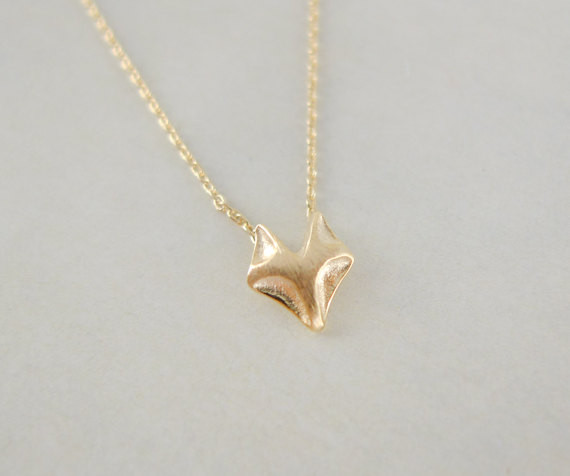 Fox Necklace In Gold